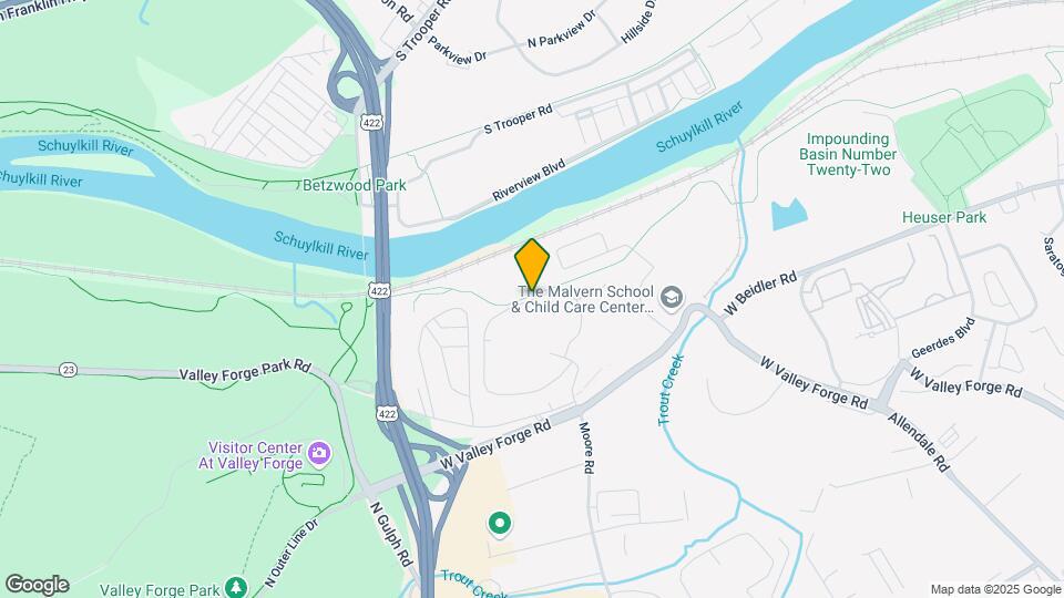 10218 Valley Forge Cir Map and Location Details