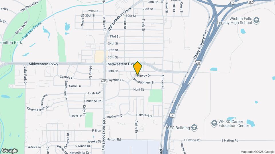 1309 Harvey Dr Map and Location Details