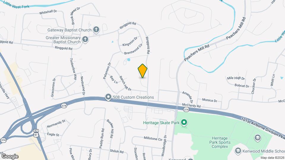 717 Green Valley Ct Map and Location Details