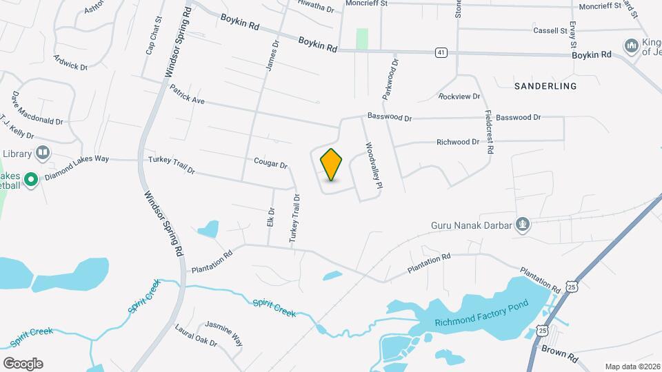 2368 Basswood Dr Map and Location Details