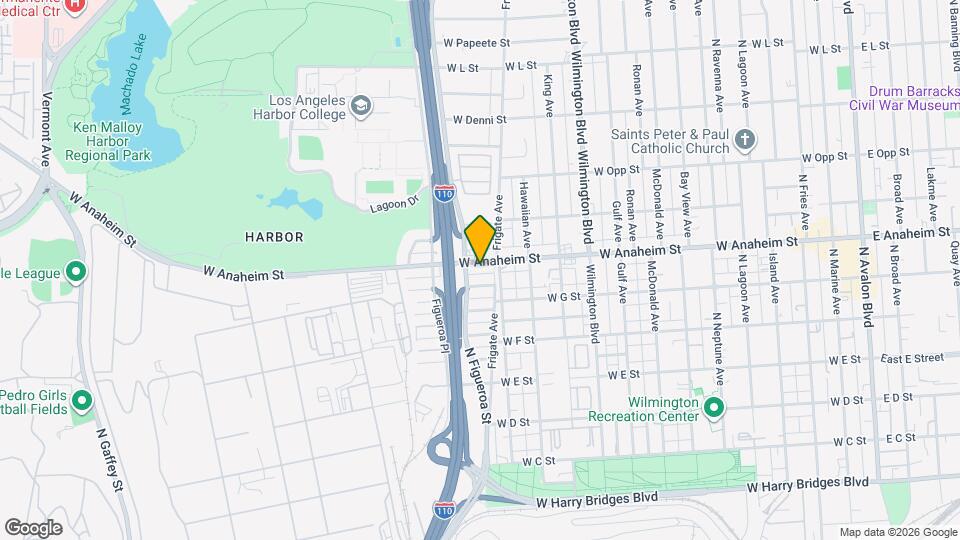 1320 W Anaheim St Map and Location Details