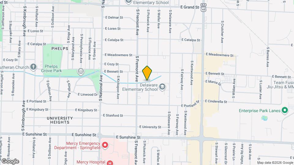 1439 S Pickwick Ave Map and Location Details