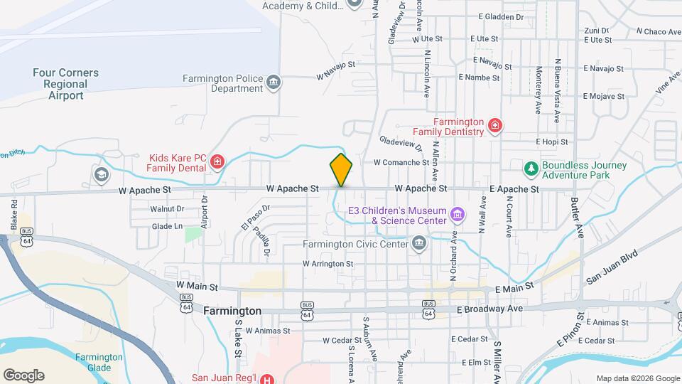 601 W Apache St Map and Location Details