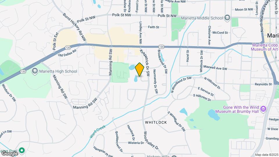 580 Westchester Cir SW Map and Location Details