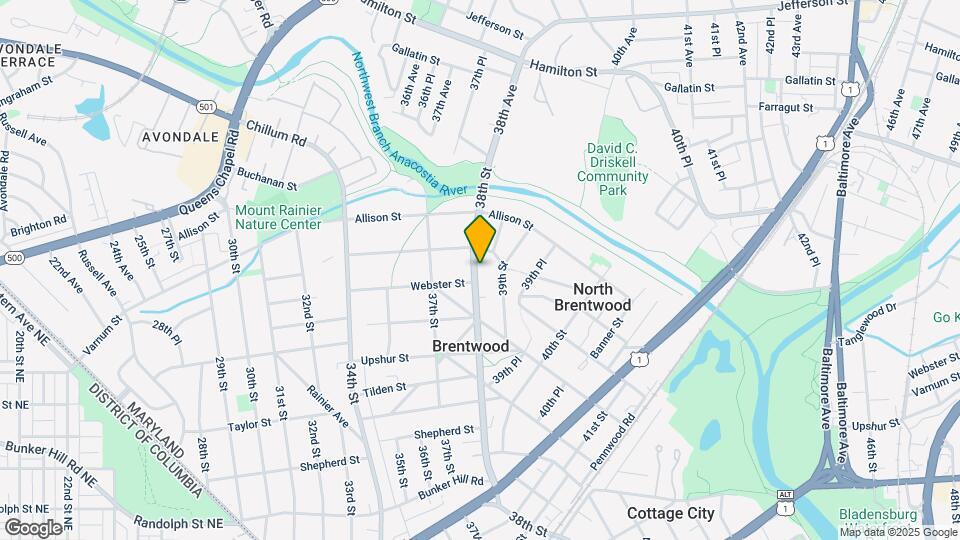 4505 38th St Map and Location Details