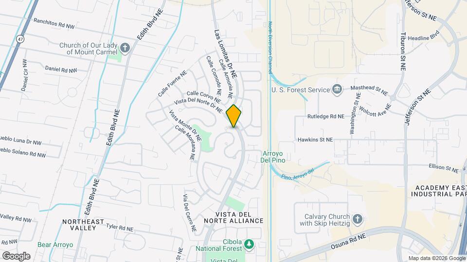 7351 Sidewinder Dr NE Map and Location Details