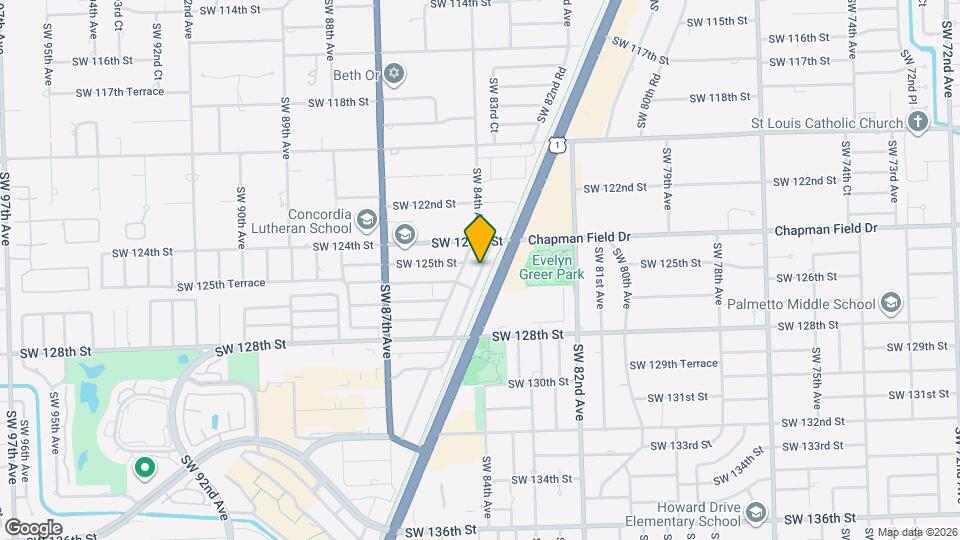 12501 SW 84th Avenue Rd Map and Location Details