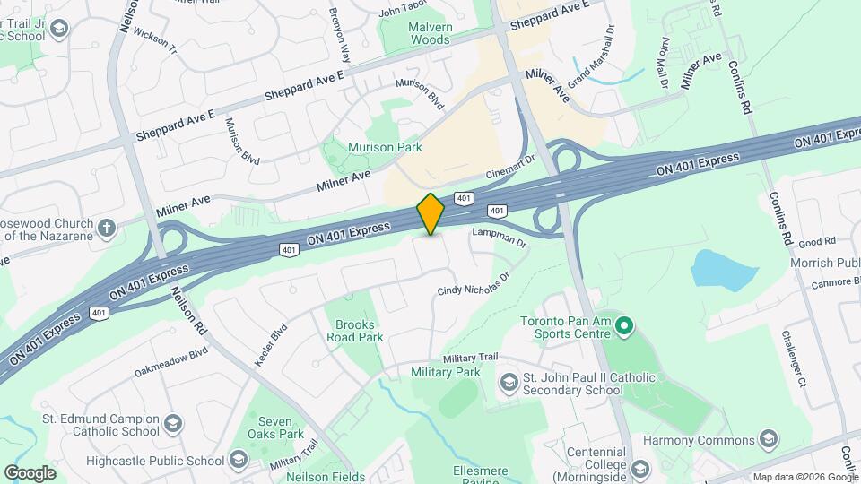 25 St. Dennis Drive Map and Location Details