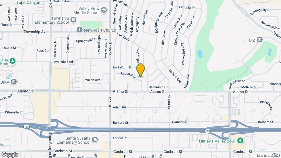 4593 Lubbock Dr Map and Location Details
