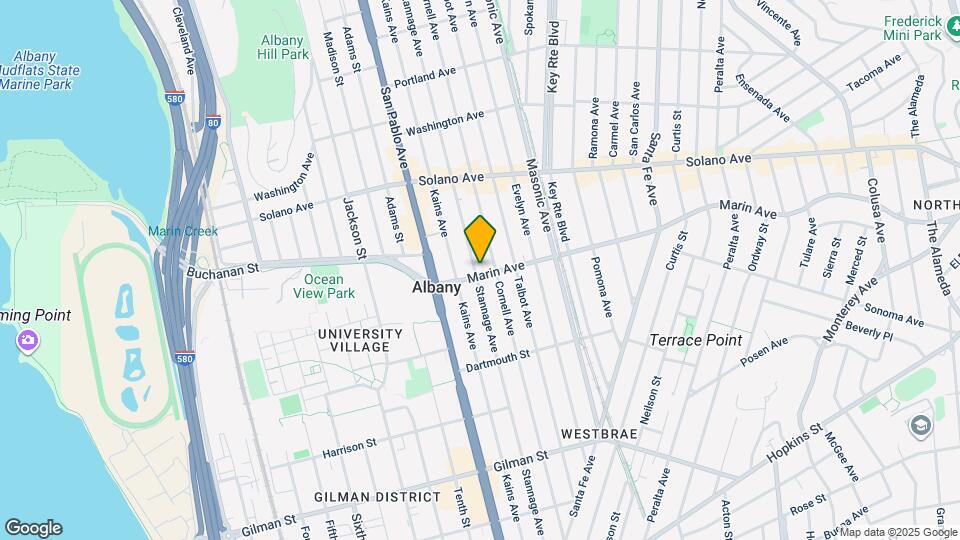 1141 Marin Ave Map and Location Details