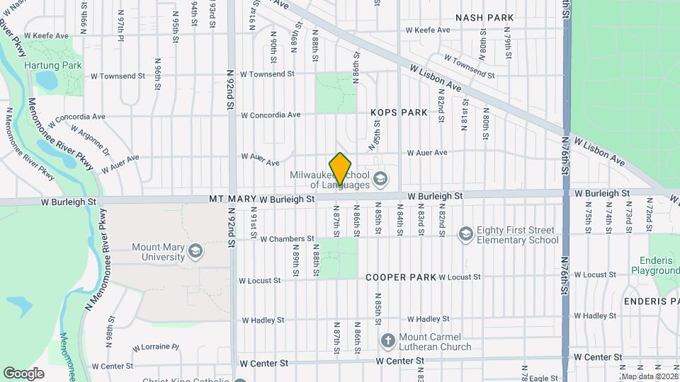 8634 W Burleigh St Mapa y Detalles de la Ubicación