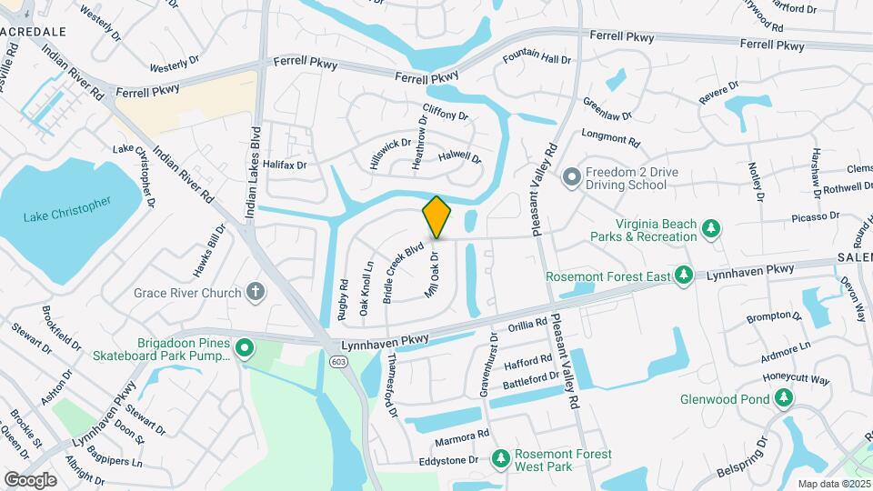 1436 Bridle Creek Blvd Map and Location Details