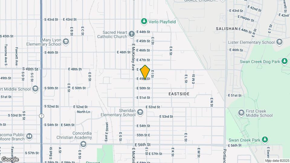 830 E 49th St Map and Location Details