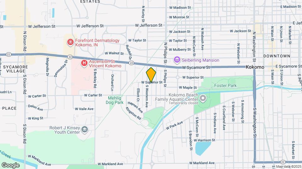 1409 W Superior St Mapa y Detalles de la Ubicación