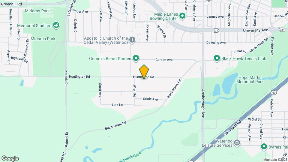 1535 Huntington Rd Map and Location Details