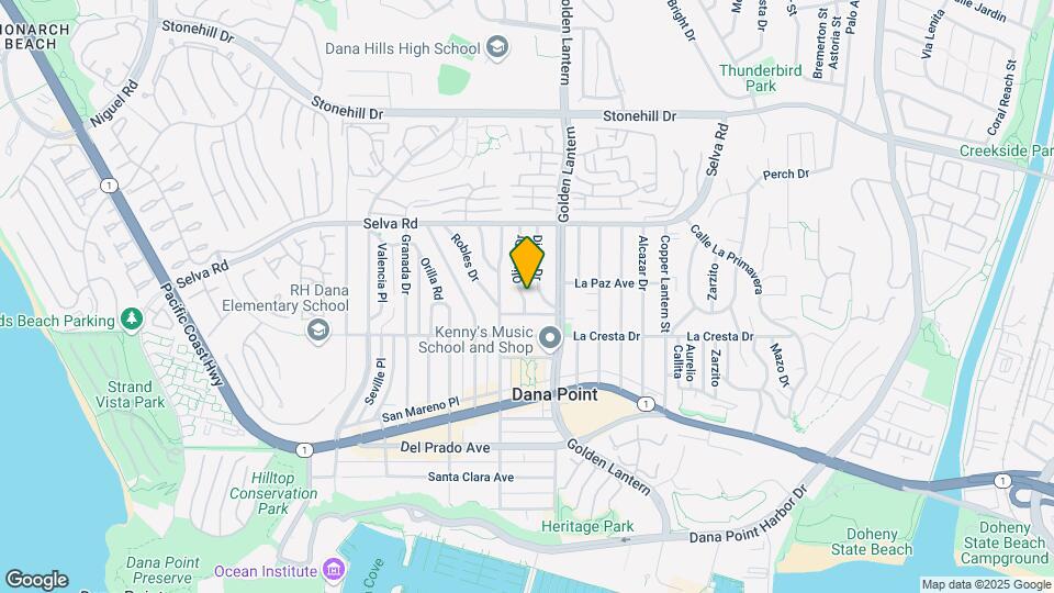 Beach-Close/Downtown-Close Dana Point Duplex Map and Location Details