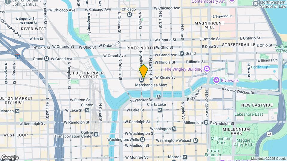 355 N Wells St Map and Location Details