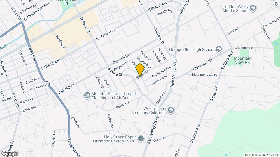 1695 Kenora Dr Mapa y Detalles de la Ubicación