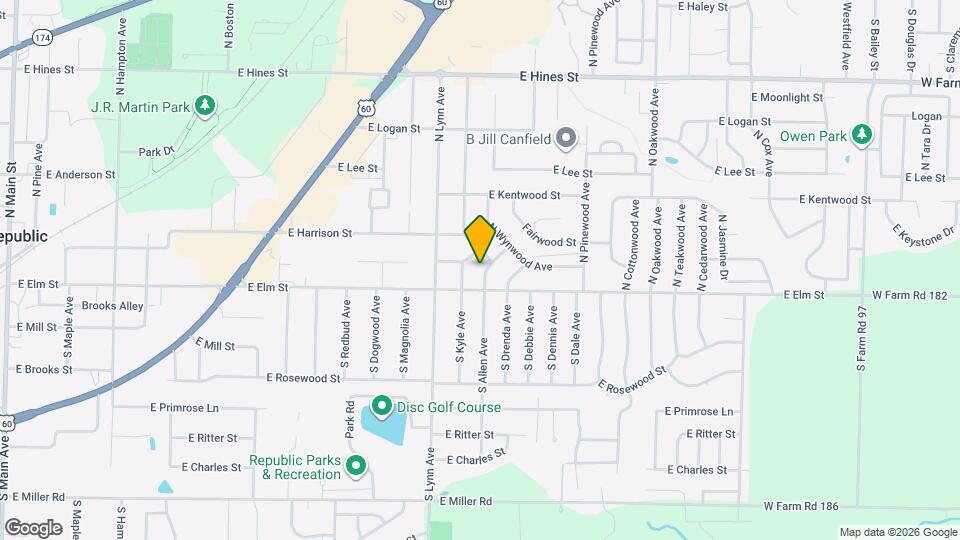 109 N Allen Ave Map and Location Details