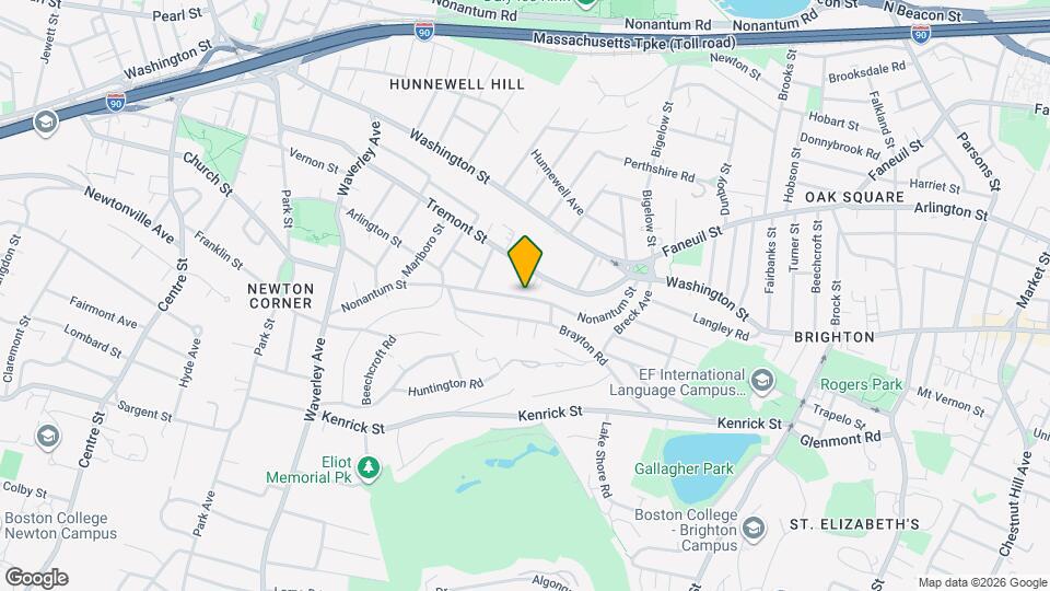 127 Nonantum St, Unit 1 Mapa y Detalles de la Ubicación