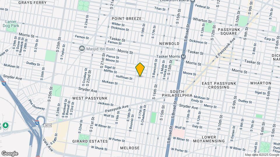 1911 S Bouvier St Map and Location Details