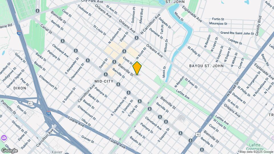 3745 Bienville St Map and Location Details