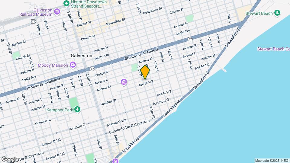 1822 Avenue M 1/2 Map and Location Details