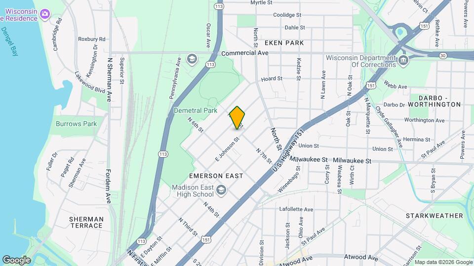 2446 E Johnson St Map and Location Details