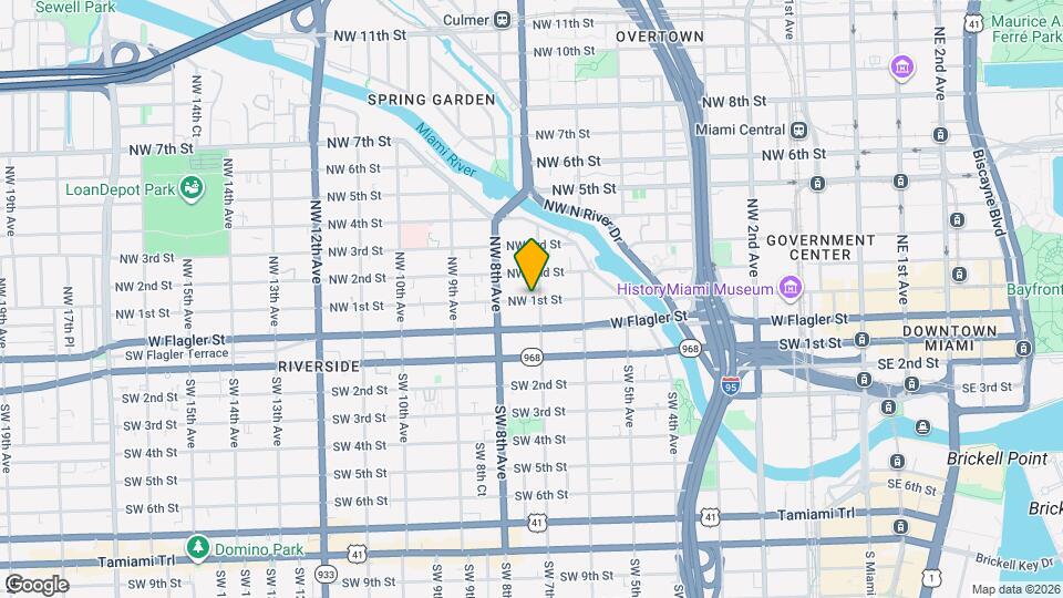 777 NW 1st St, Unit 1103 Map and Location Details