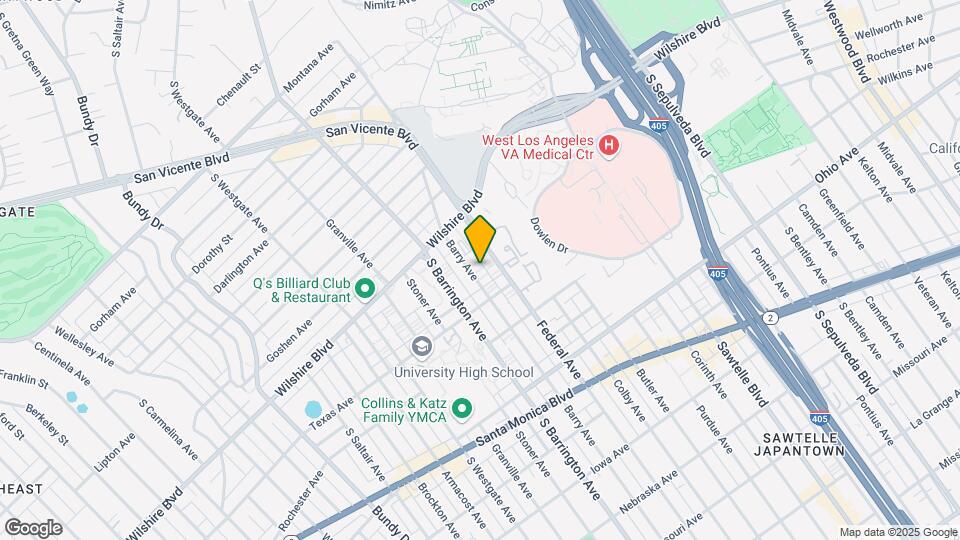 1258 Barry Ave Mapa y Detalles de la Ubicación