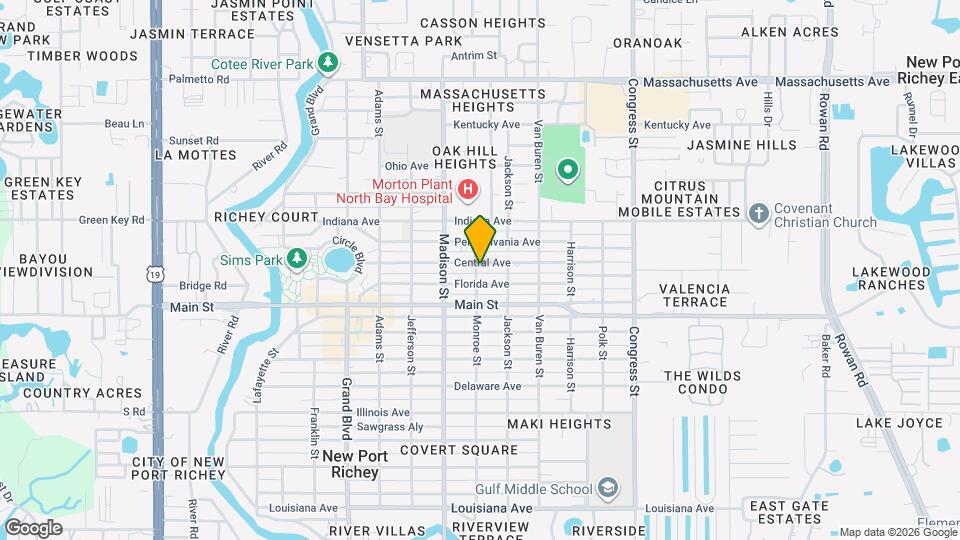6052 Central Ave Mapa y Detalles de la Ubicación