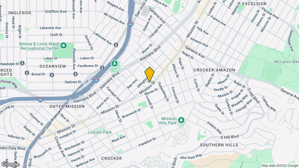 5556 Mission St Map and Location Details