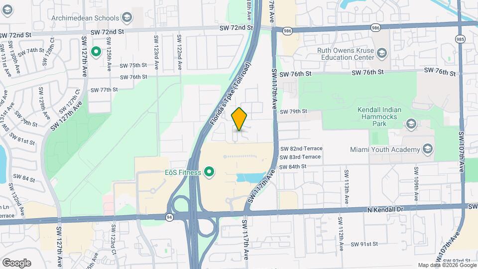 8133 SW 118th Ct Map and Location Details
