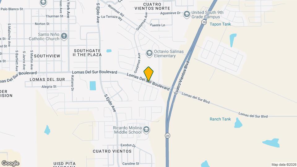 3614 Jorge Sosa Dr Map and Location Details