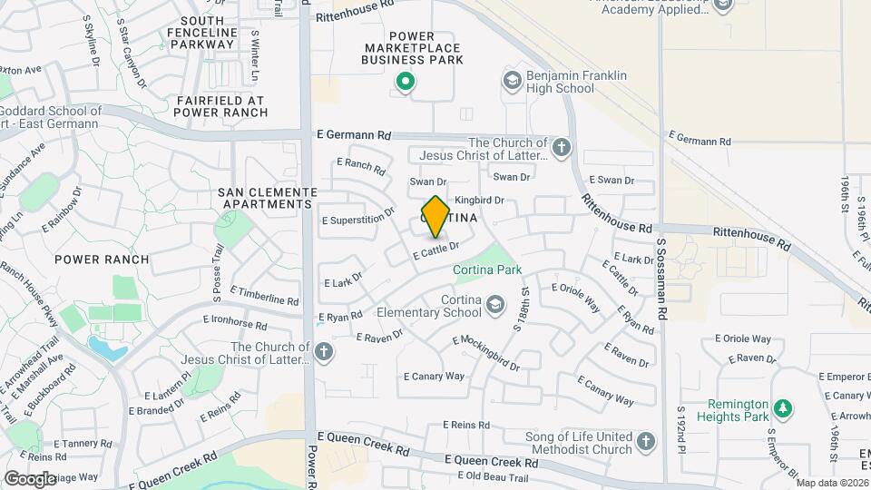 18680 E Cattle Dr Map and Location Details