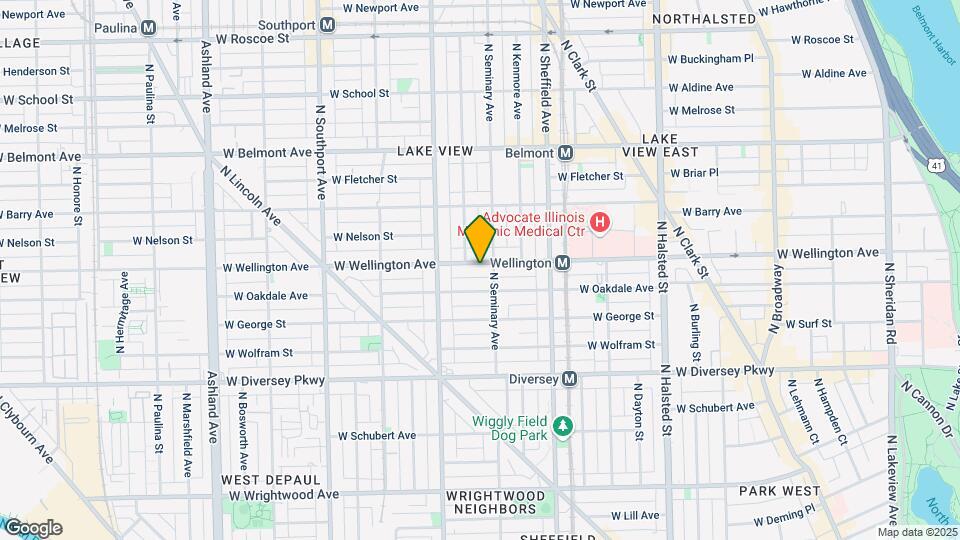 1113 W Wellington Ave, Unit M08B Map and Location Details