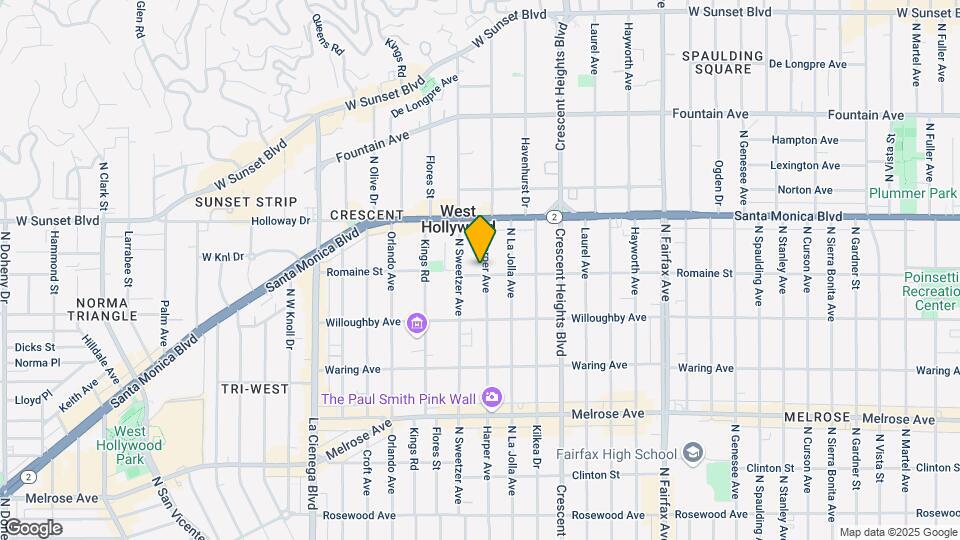 1005 N Harper Ave Map and Location Details