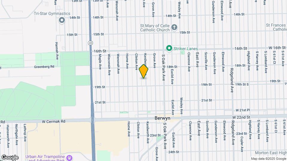 1838 Kenilworth Ave Map and Location Details