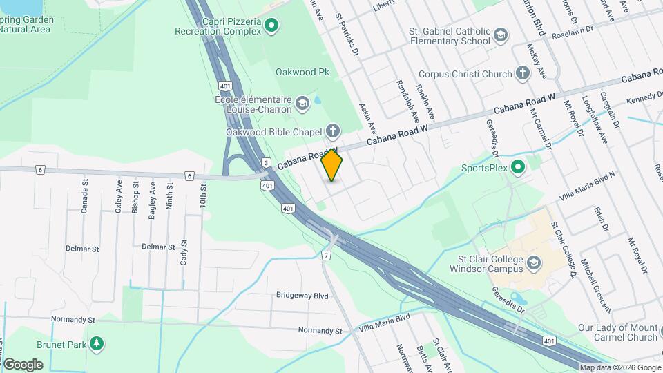 3890 Northway Ave Map and Location Details