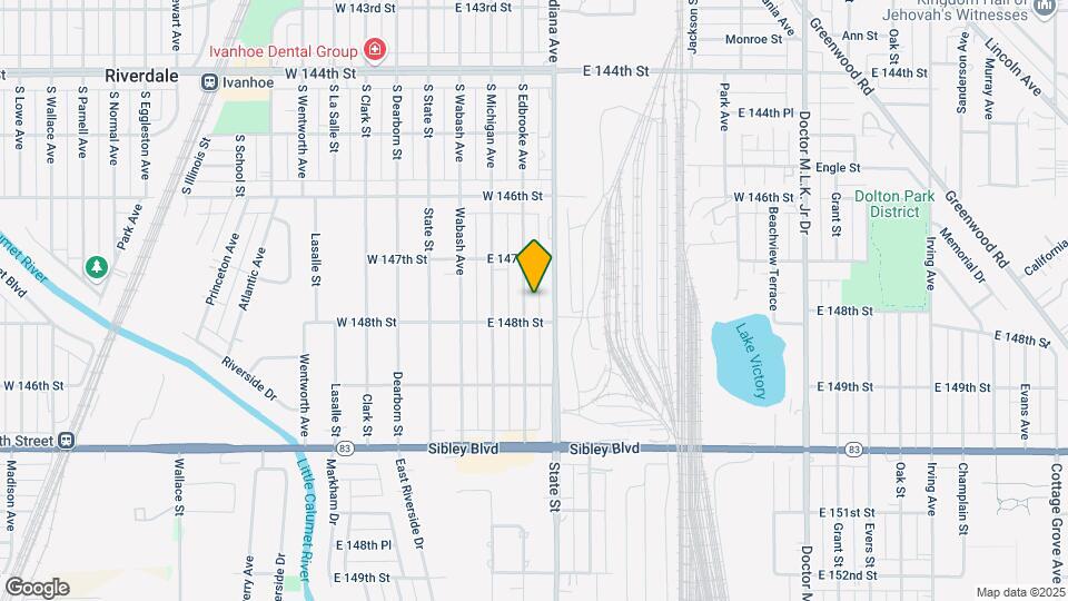 14733 S Edbrooke Ave Mapa y Detalles de la Ubicación