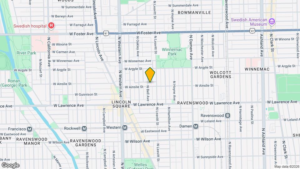 2220 W Ainslie St, Unit J01W Map and Location Details