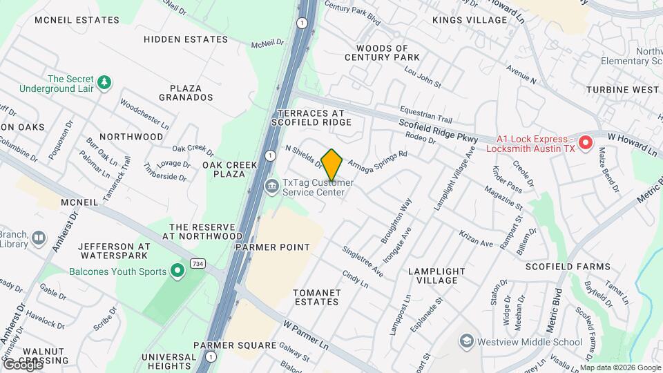 2500 Harrowden Dr Map and Location Details