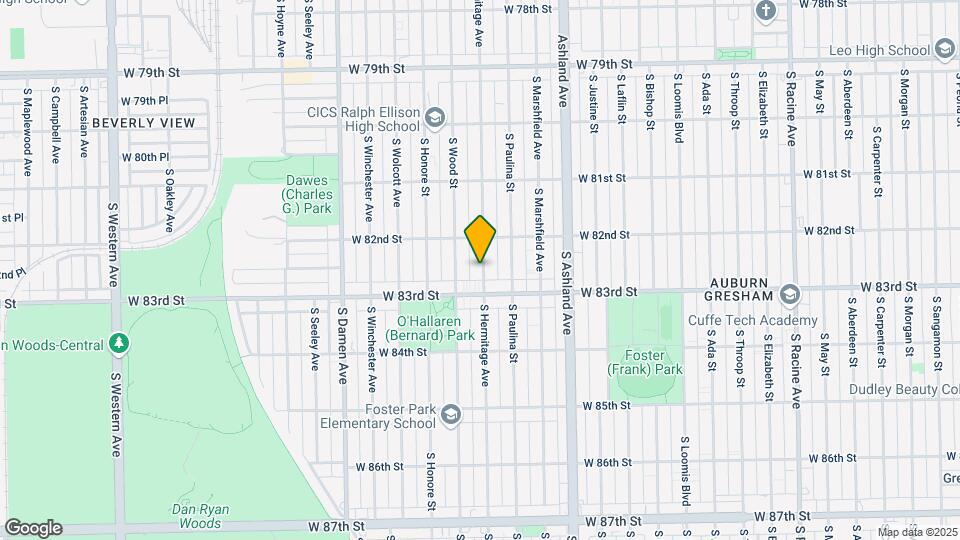 8230 S Hermitage Ave Map and Location Details