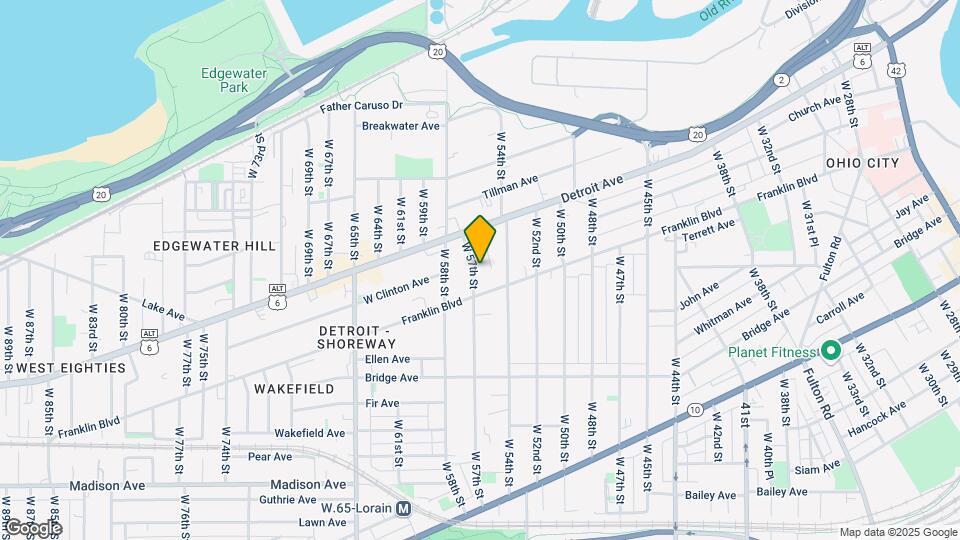 1441 W 57th St Map and Location Details