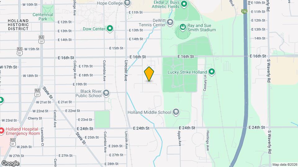 289 E 19th St Map and Location Details