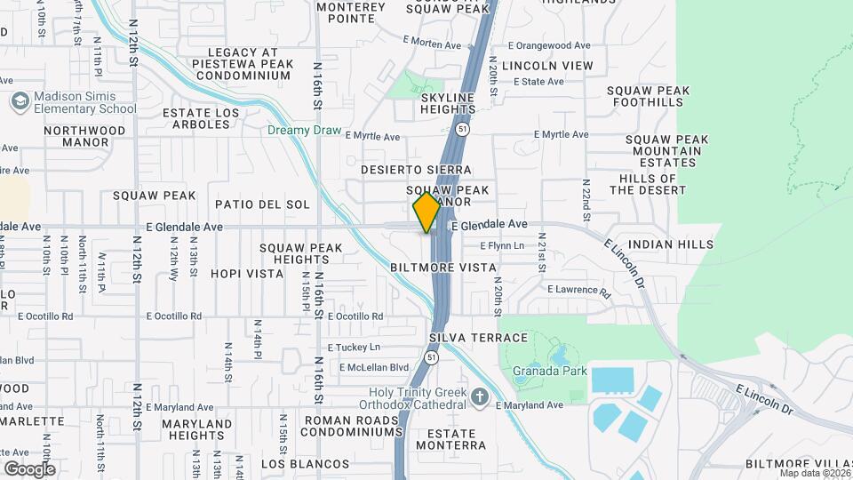 6833 N 18th St Map and Location Details