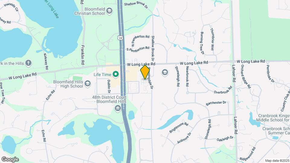 801 W Long Lake Rd Map and Location Details