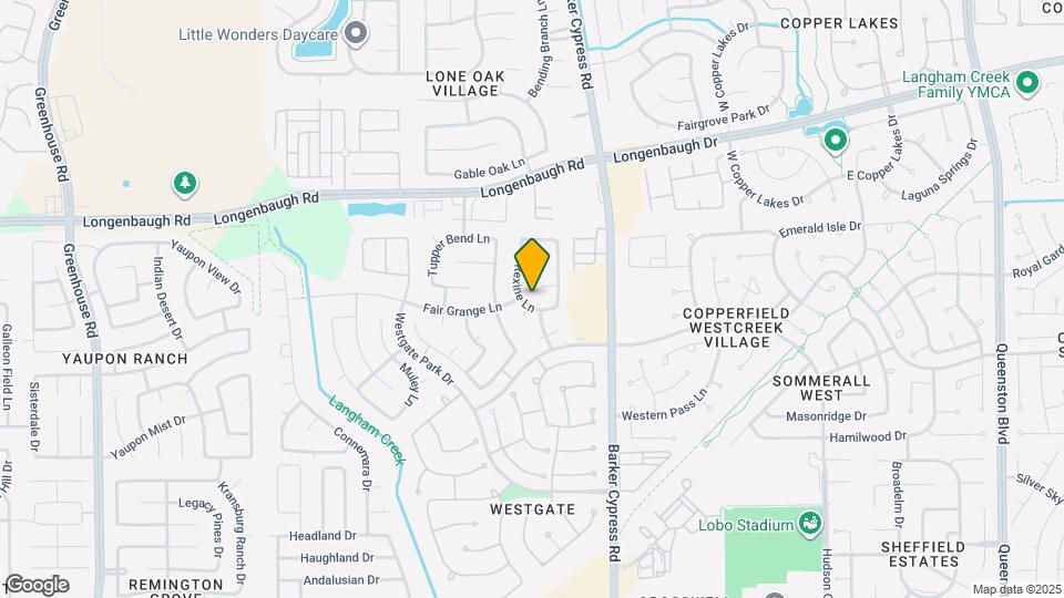 18110 Rexine Ln Mapa y Detalles de la Ubicación