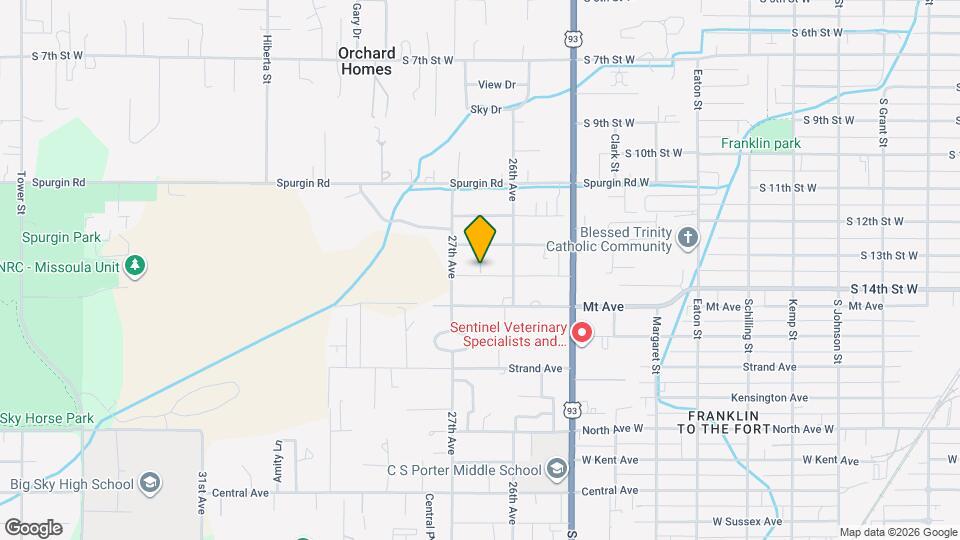 2627 Sunset Ln Mapa y Detalles de la Ubicación