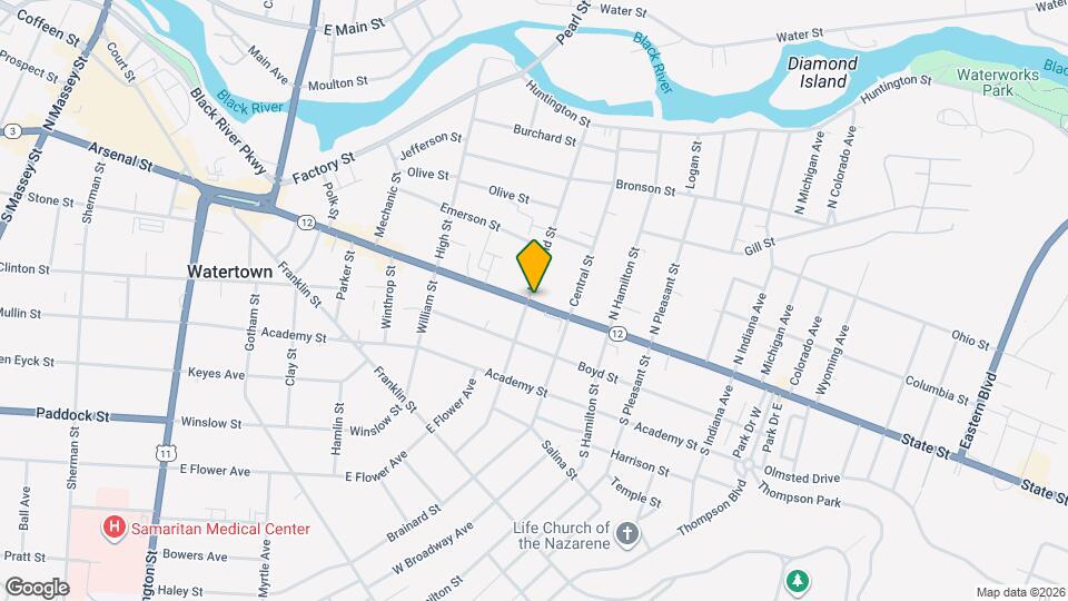 108 N Rutland St Map and Location Details